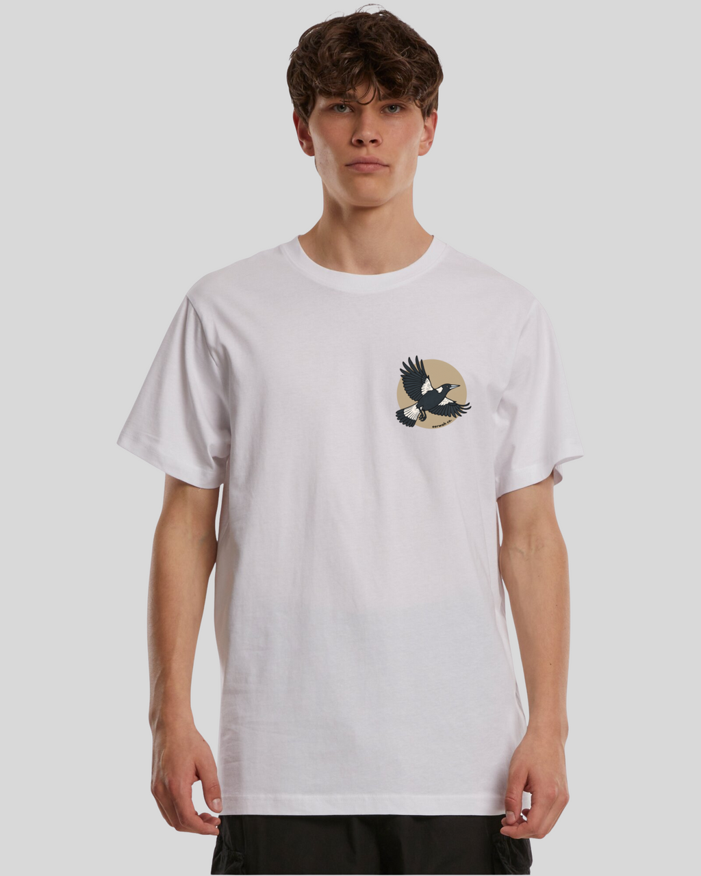 Australian Magpie 100% cotton tee