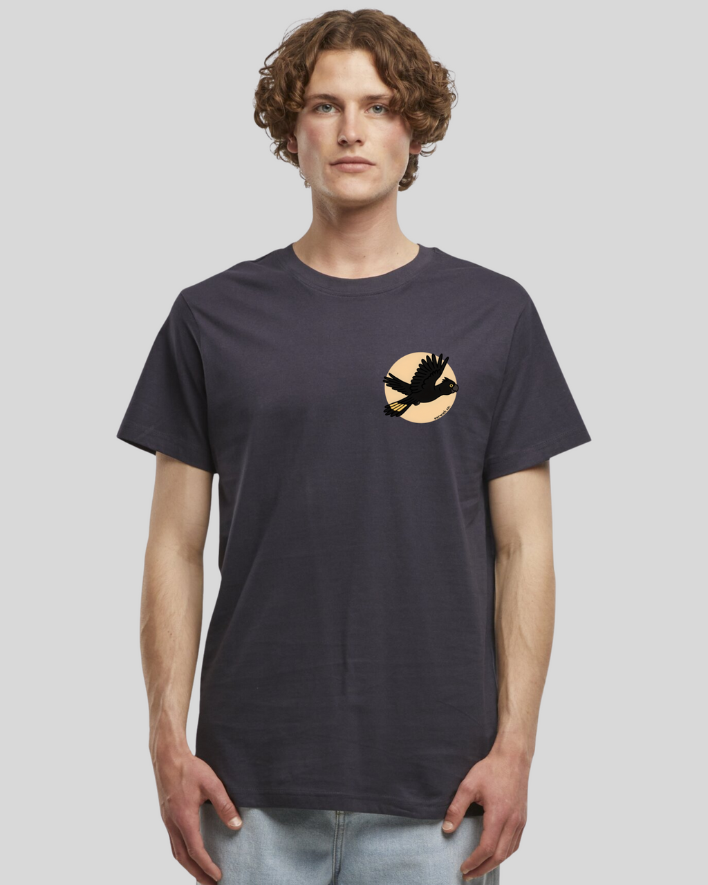 Yellow Tail Black Cockatoo 100% cotton tee