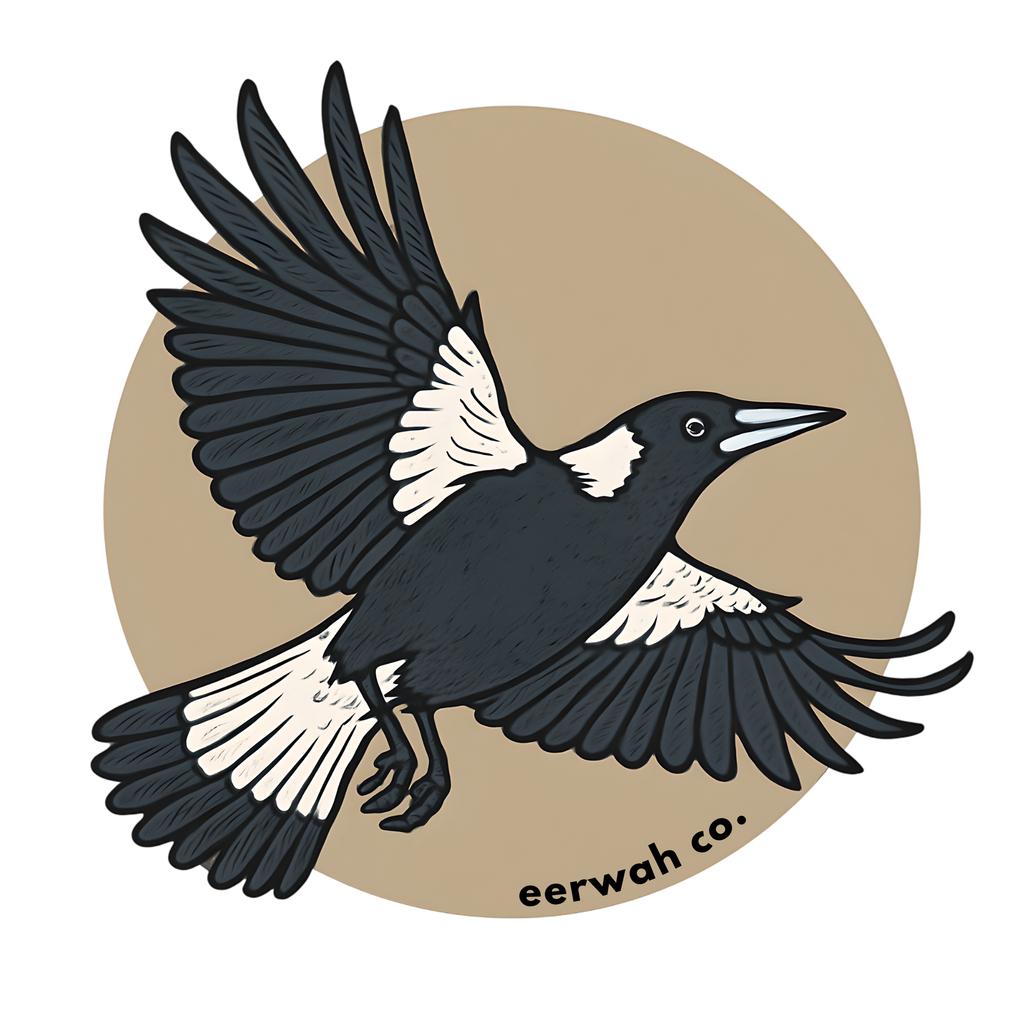 Australian Magpie 100% cotton tee
