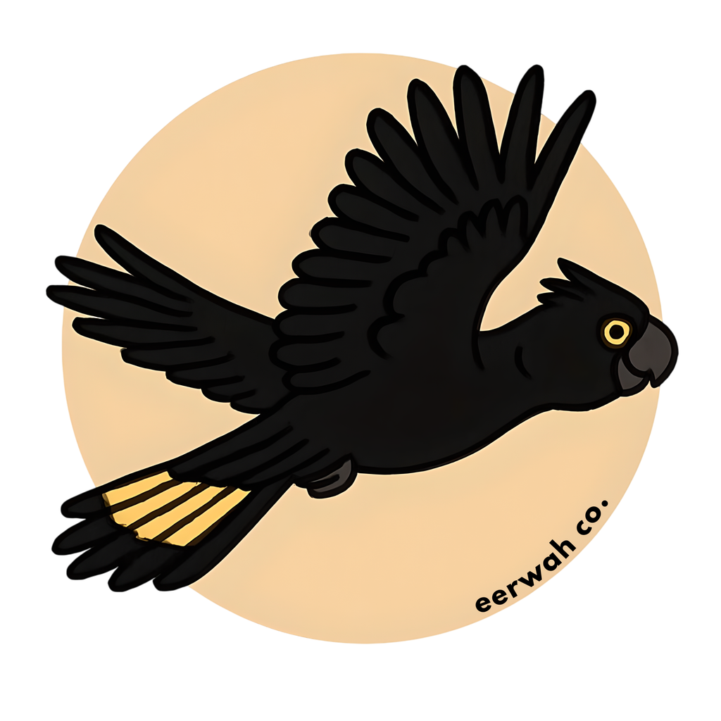 Yellow Tail Black Cockatoo 100% cotton tee