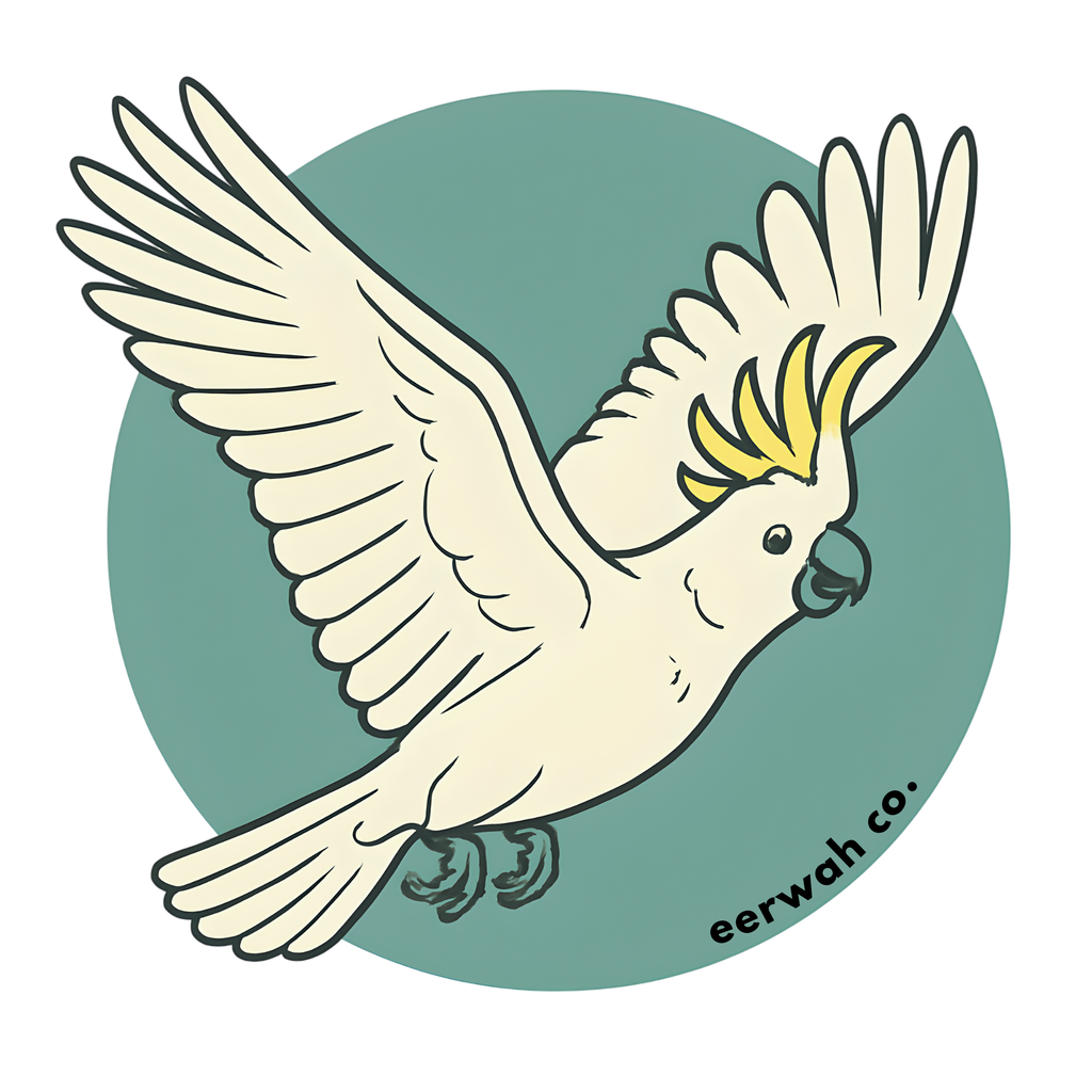 Sulphur Crested Cockatoo 100% cotton tee